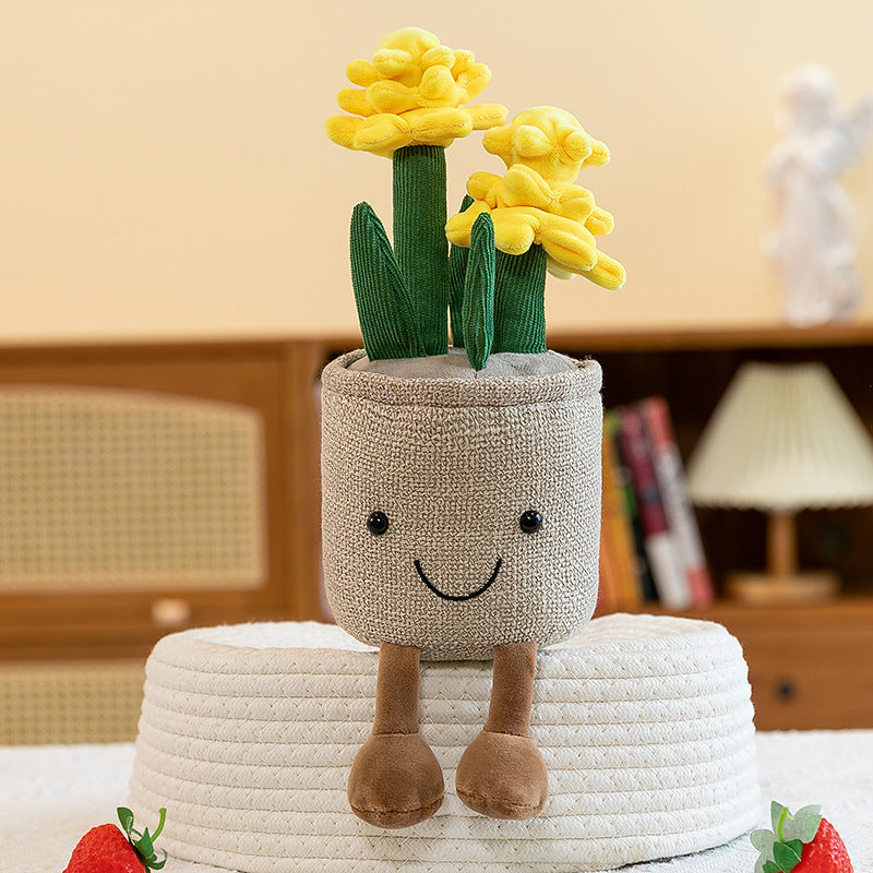 Charming Plush Toy Flower Pot Series Image 1