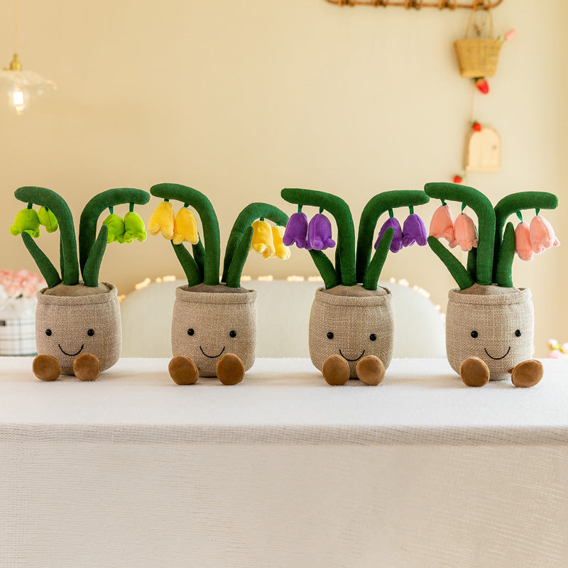 Charming Plush Toy Flower Pot Series Image 2