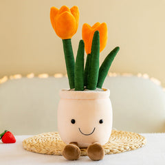 Charming Plush Toy Flower Pot Series Image 7