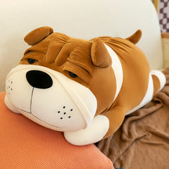 Cuddly Shar-Pei plush toy detail close-up