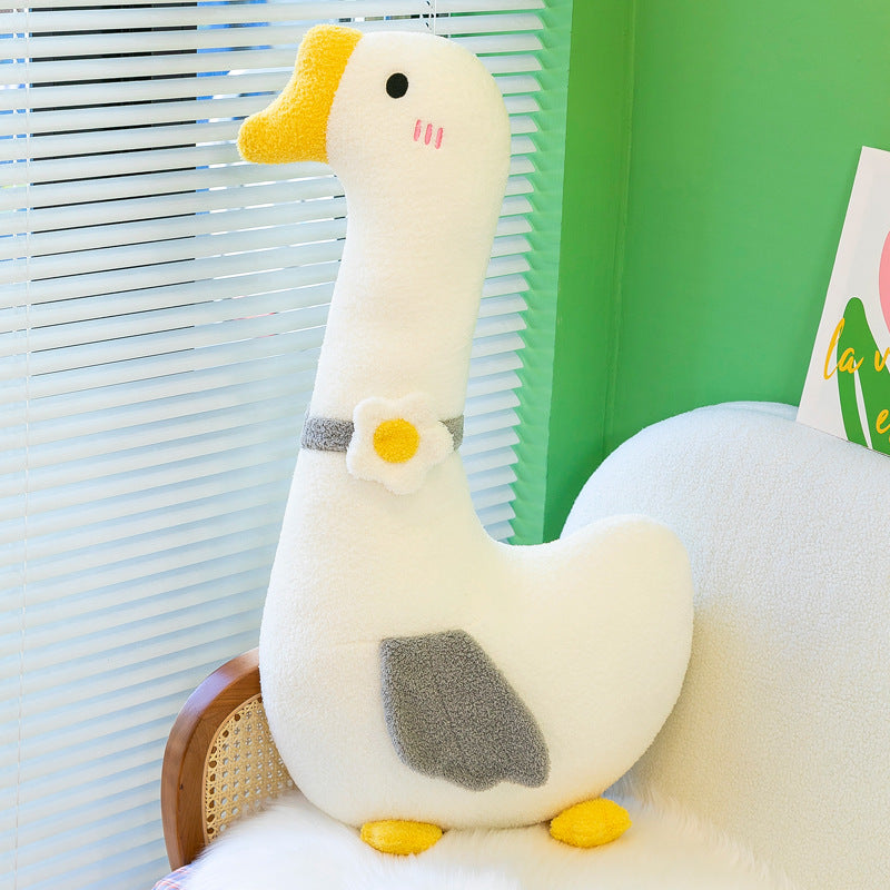 White plush pillow for maternity use
