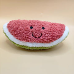 Different designs of fruit plush toys