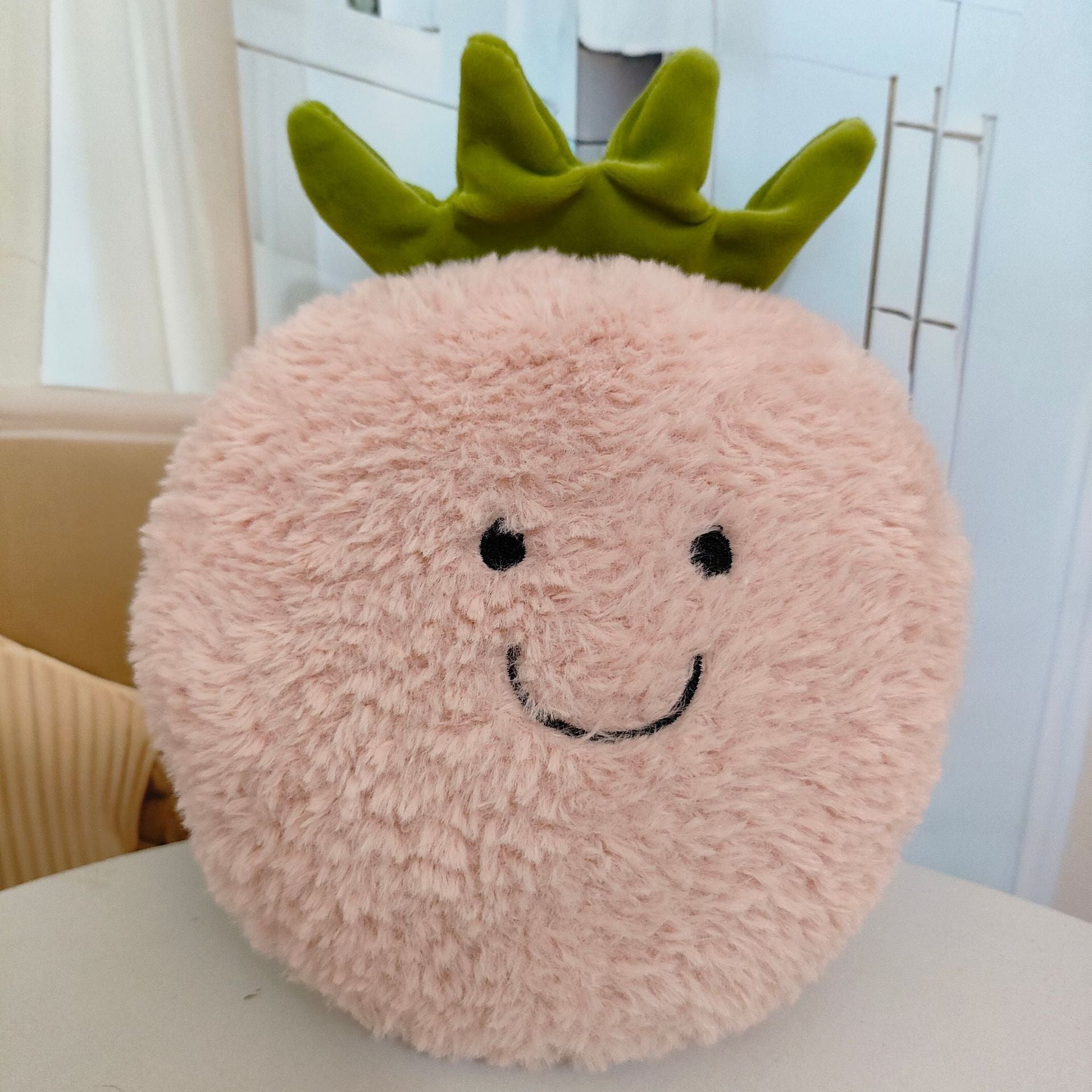 Close-up of soft plush toy details