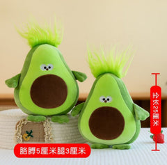 Different designs of fruit plush toys