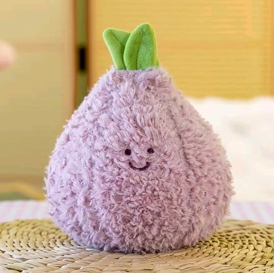 Close-up of soft plush toy details