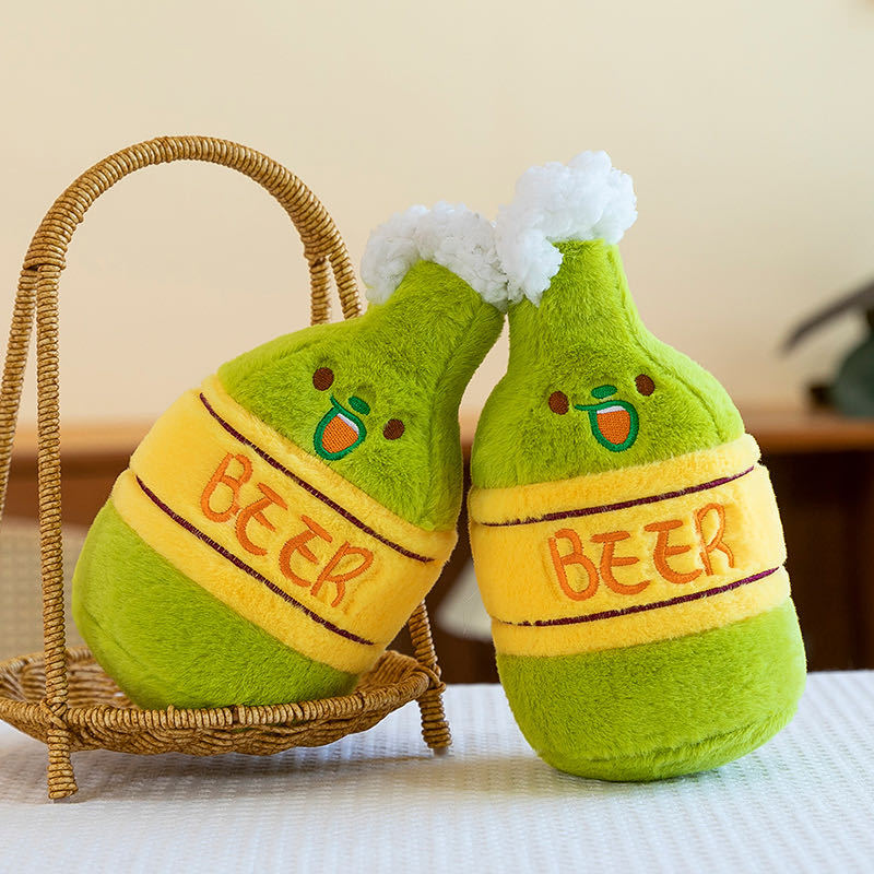 Cartoon fruit plush toy front view