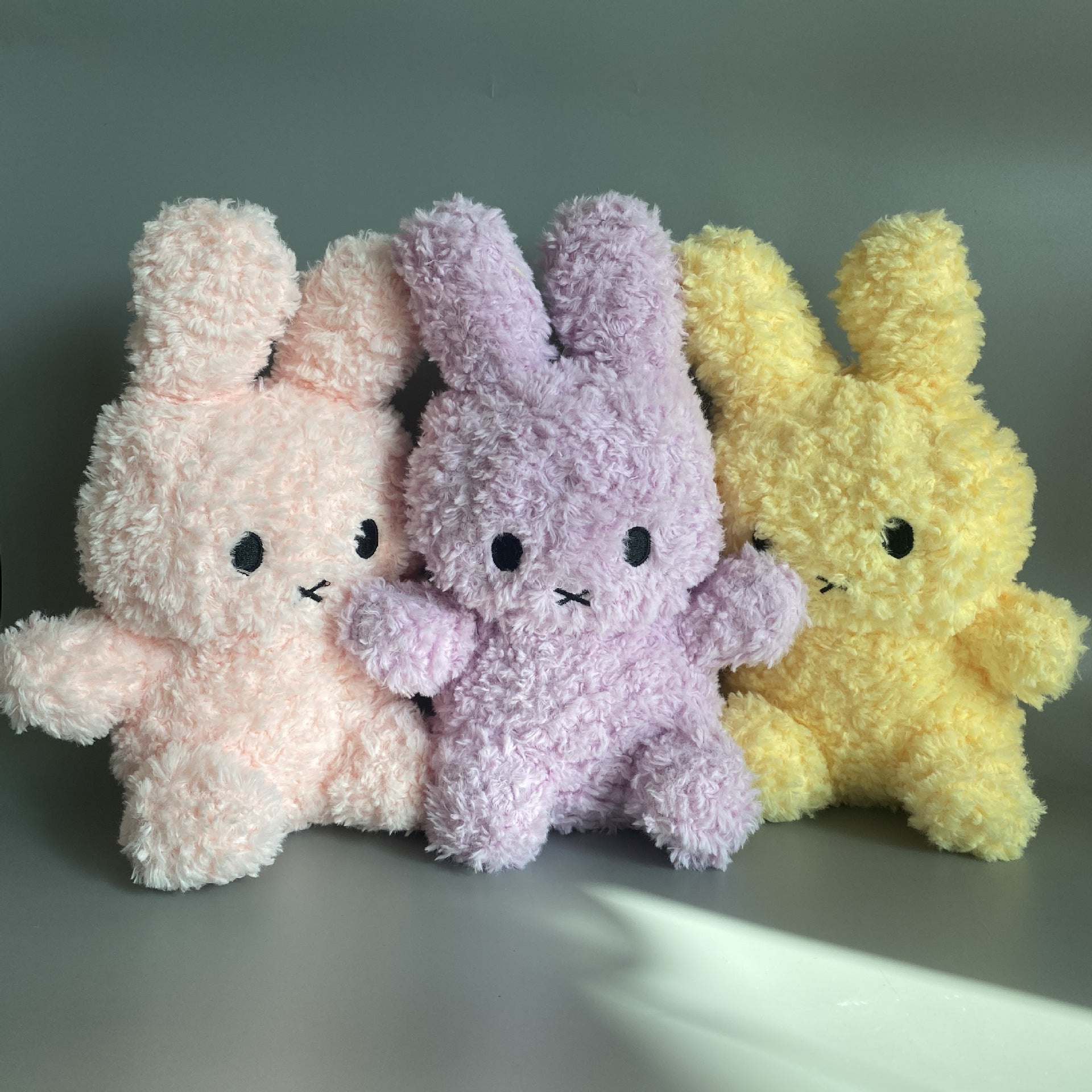 Close-up of soft plush toy details