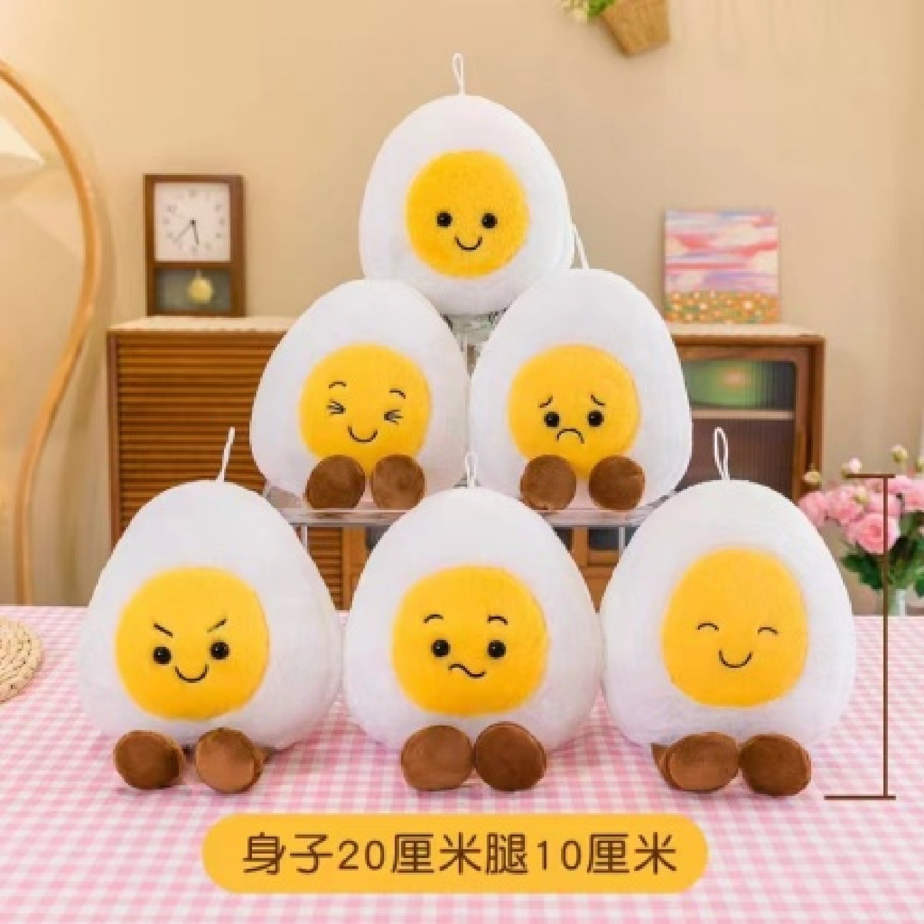 Different designs of fruit plush toys