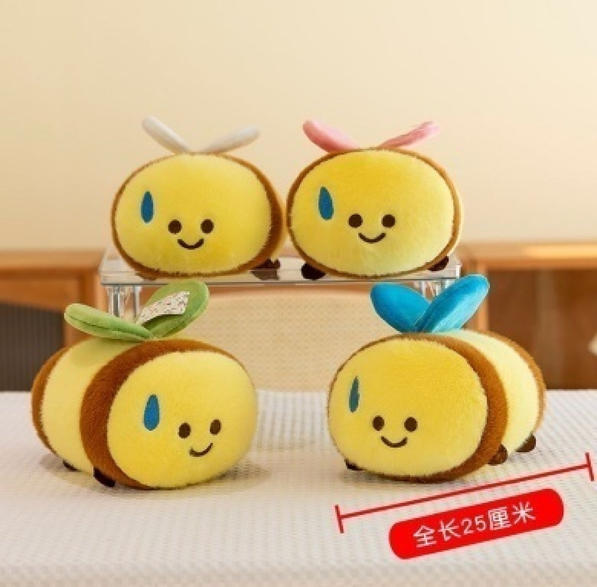 Close-up of soft plush toy details