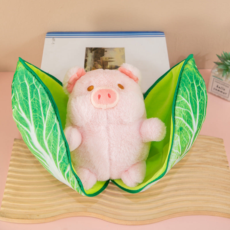 Cartoon fruit plush toy front view