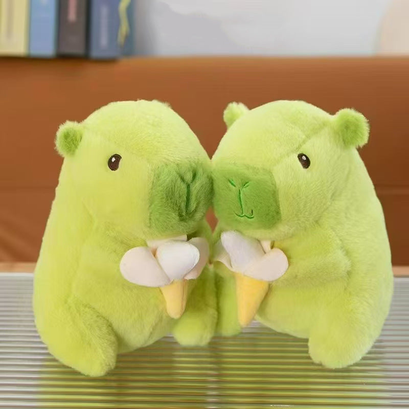 Different designs of fruit plush toys