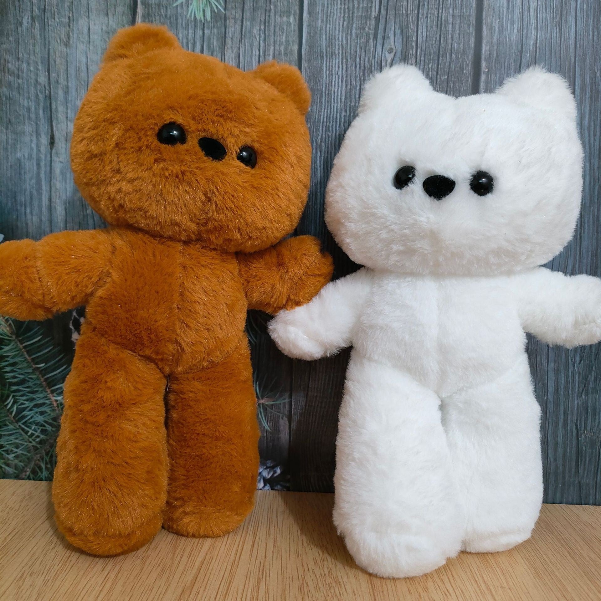 Cartoon fruit plush toy front view