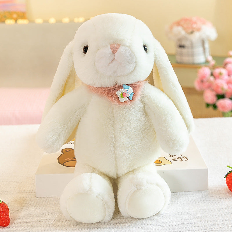 Bunny and bear plush toys together
