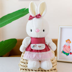 Close up of fluffy bunny plush