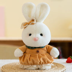 Bunny and bear plush toys together