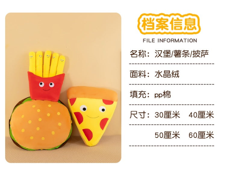 Happy plush toy for snack lovers
