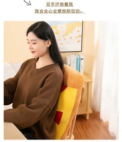 Top view of fries pillow cushion