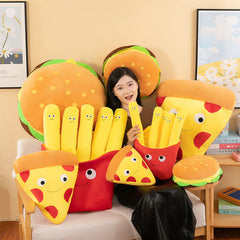 Top view of fries pillow cushion