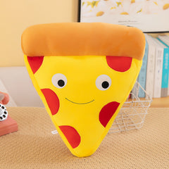 Colourful hamburger and fries cushion