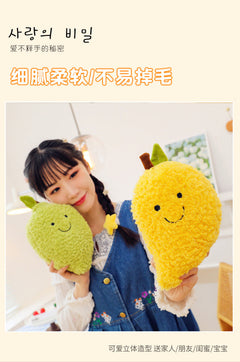 Close-up of Cute Durian Doll Made of Soft Plush
