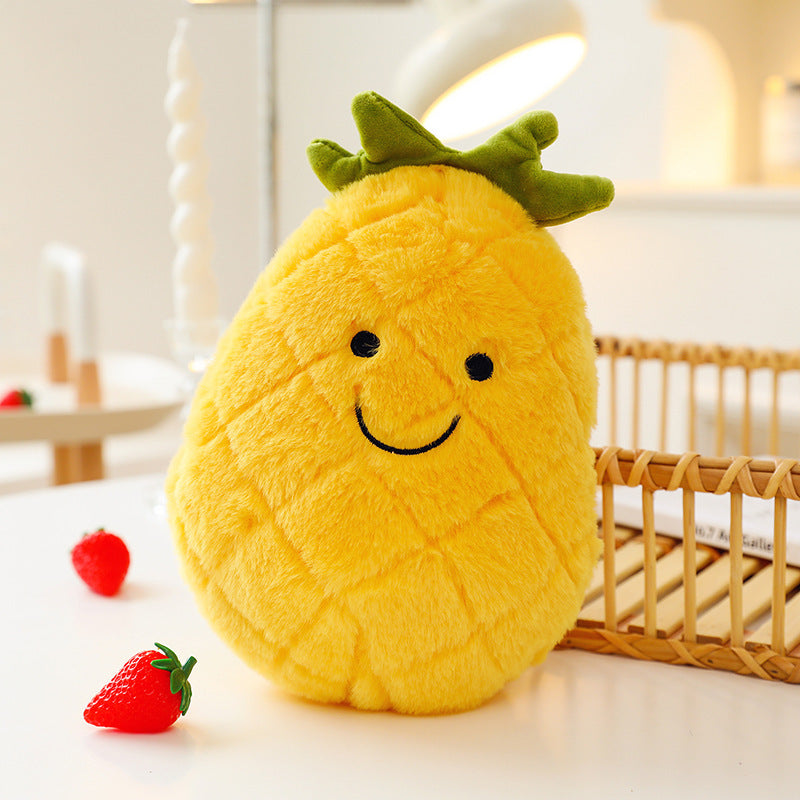 Adorable Fruit Plush Doll Showcasing Details