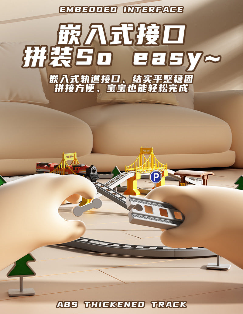 Children's Electric Train Set Toy image 1