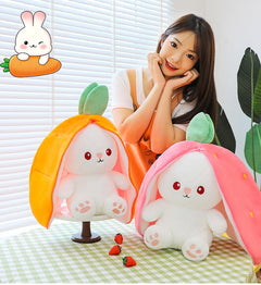 Adorable Transforming Rabbit Plush Toy Pillow image 1