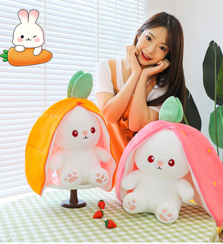 Adorable Transforming Rabbit Plush Toy Pillow image 1