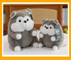 Cute Corgi pillow with light brown fabric