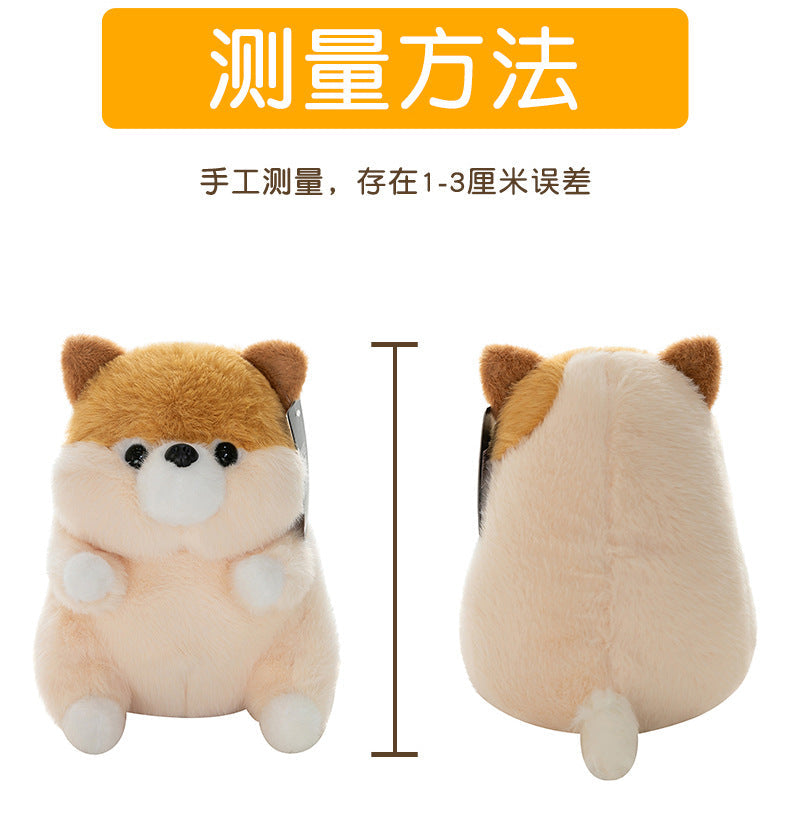Soft plush Corgi with white accents