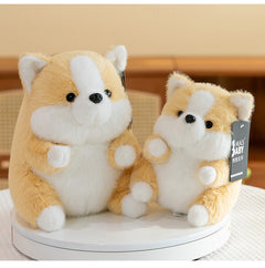 Corgi stuffed animal side view