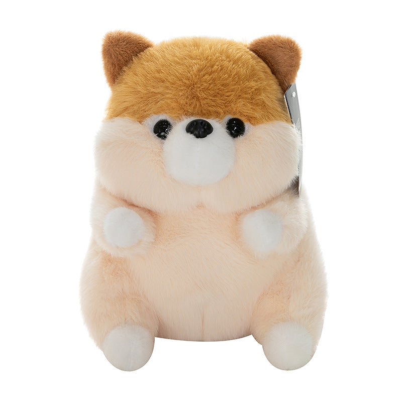 Soft plush Corgi with white accents