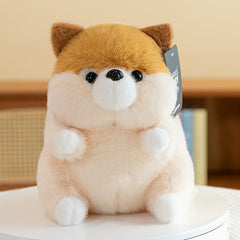 Adorable Corgi toy beside a child