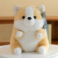 Cuddly Corgi plush in a cozy setting