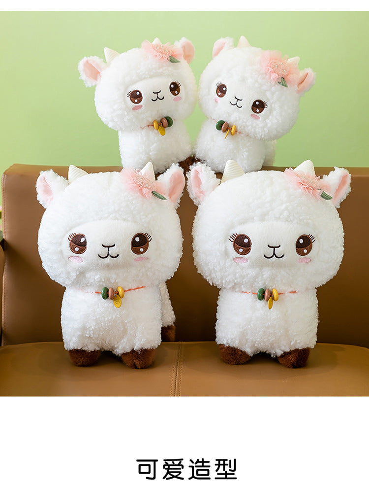 Cozy Lamb on a soft bed