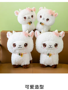 Cozy Lamb on a soft bed