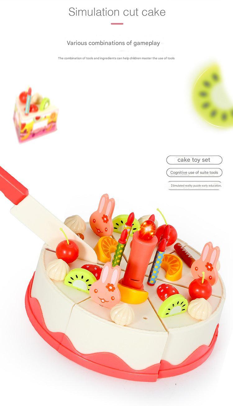 Kids 82-Piece Electric Light & Sound Birthday Cake Toy 6