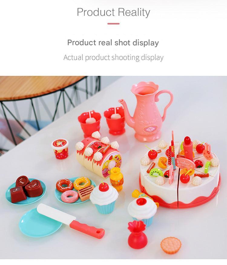 Kids 82-Piece Electric Light & Sound Birthday Cake Toy 1
