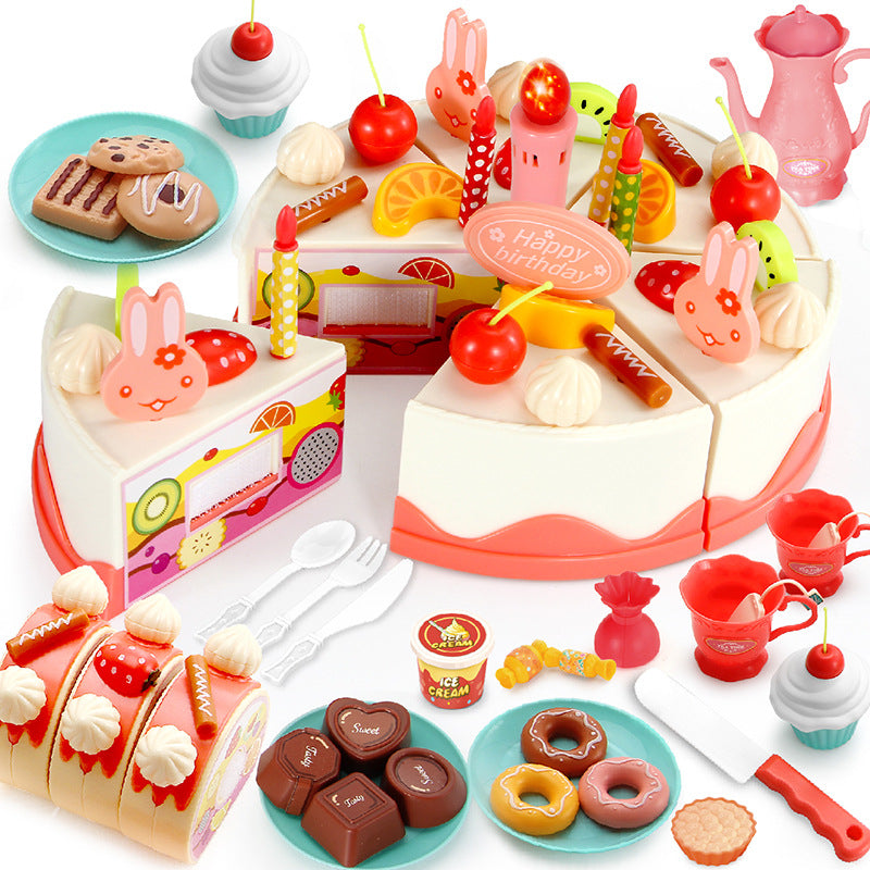 Kids 82-Piece Electric Light & Sound Birthday Cake Toy 2