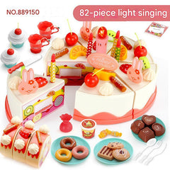 Kids 82-Piece Electric Light & Sound Birthday Cake Toy 6
