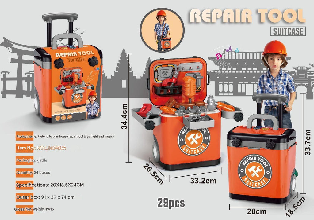 Colourful packaging of children's playset