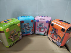 Children playing and learning with playset