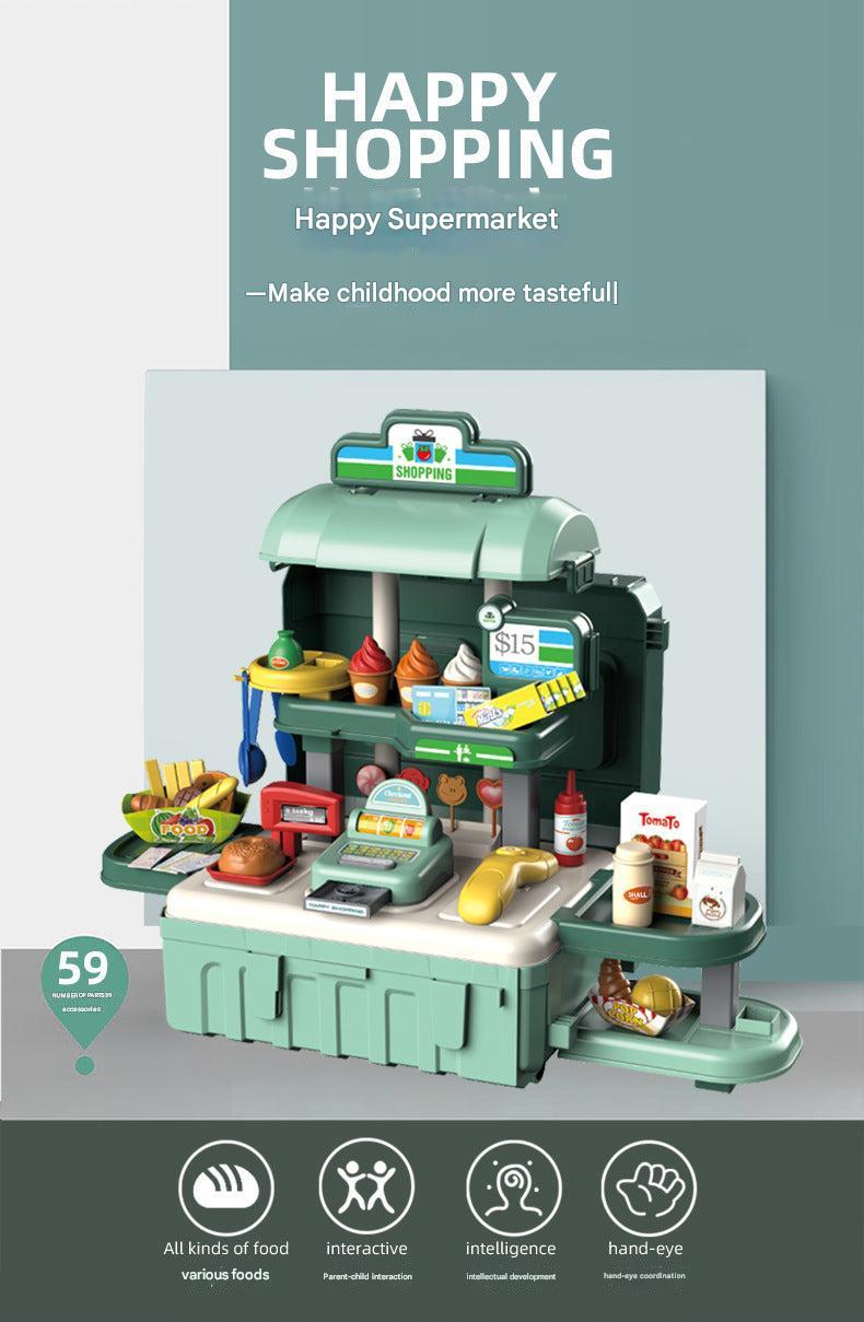 Kids exploring doctor role play set