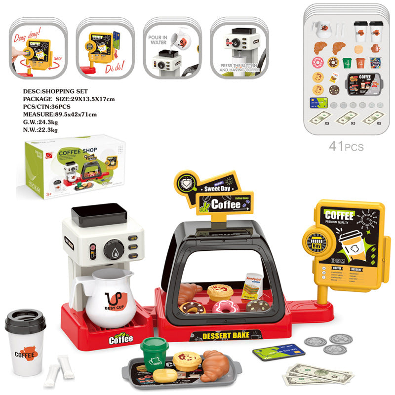 Diverse colour options for kids supermarket set