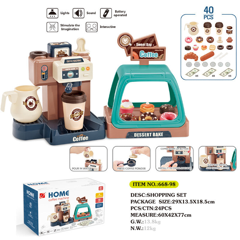 Interactive supermarket playset with sound effects