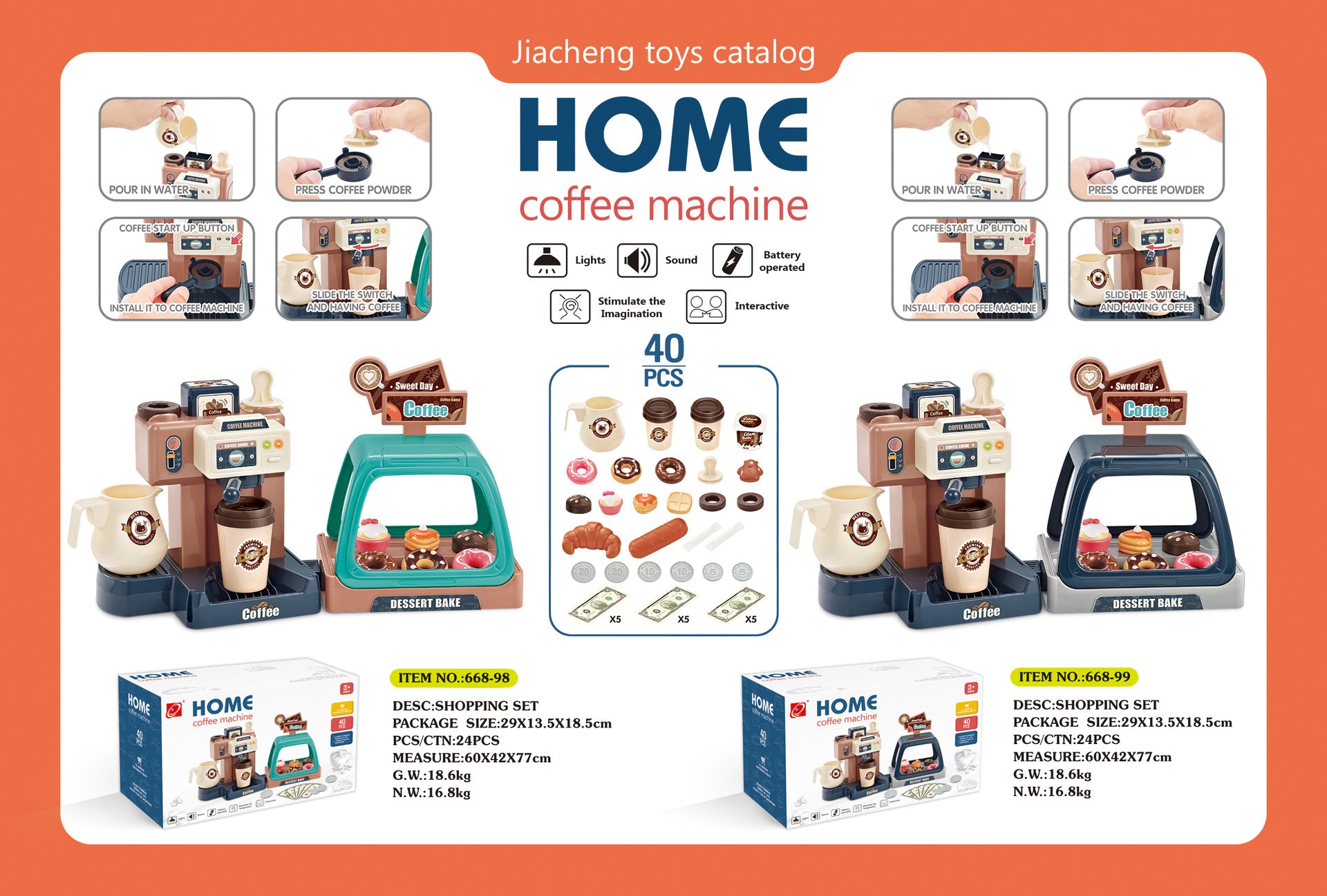 Engaging pretend play experience at home