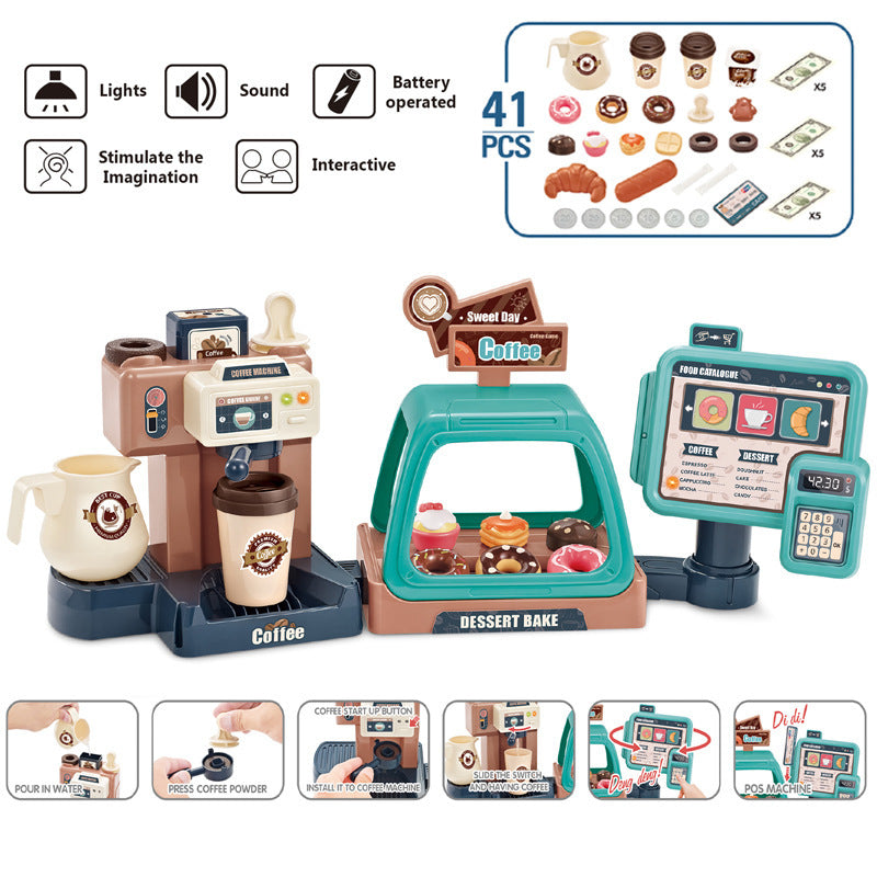 Interactive supermarket playset with sound effects