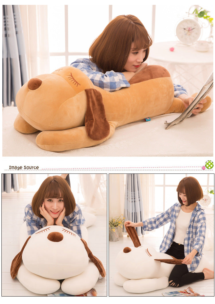 Soft stuffed animal dog toy for home