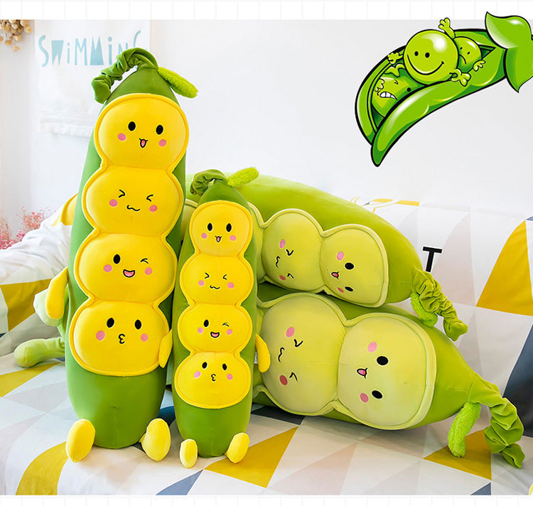 plush caterpillar toy in natural setting
