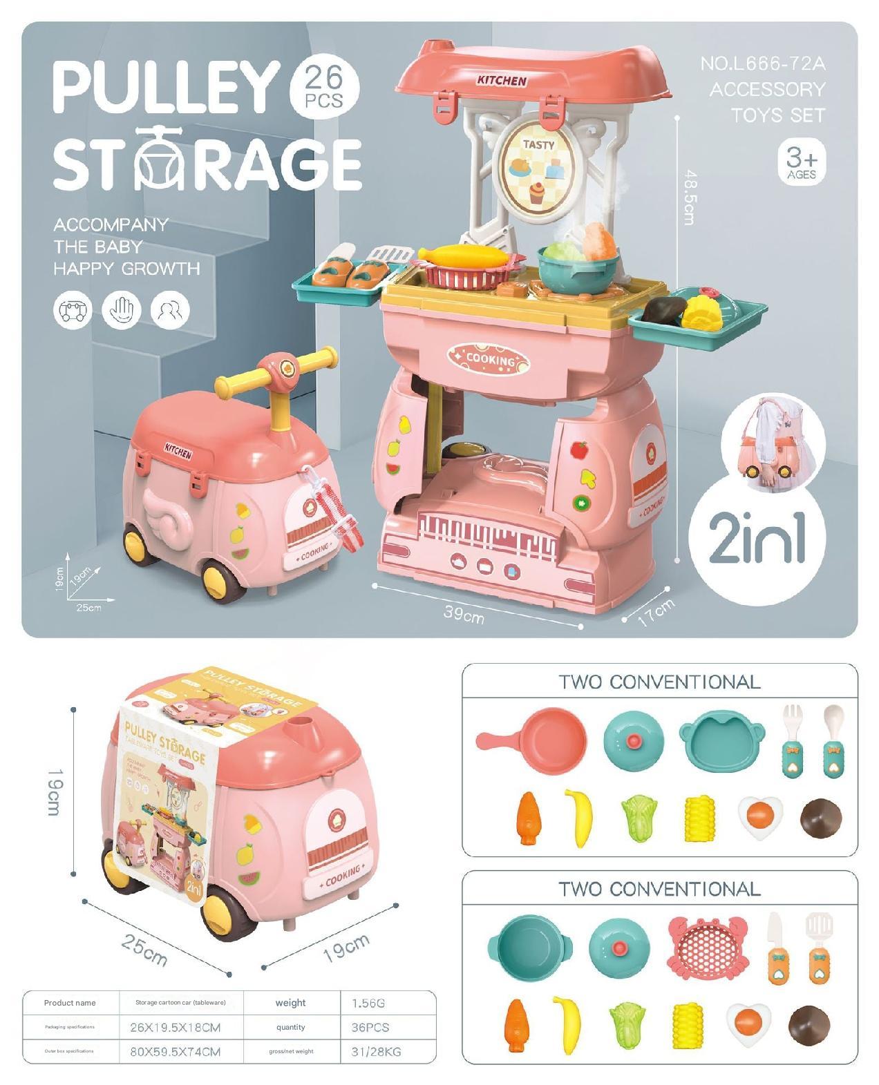 Accessories for imaginative play kitchen